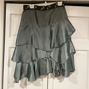 Hazel Brand Green Petal Skirt - Size M